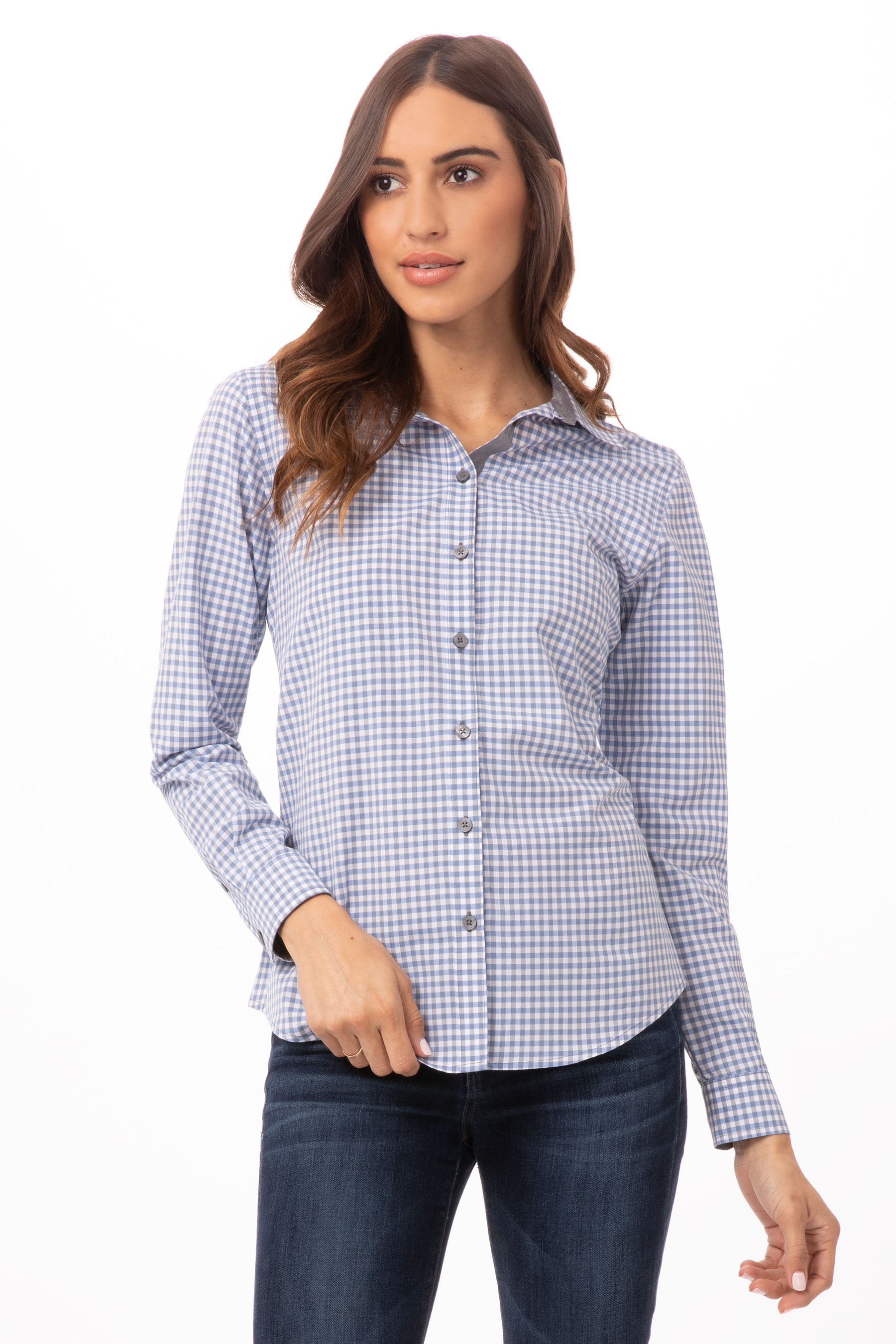 MODERN GINGHAM Damenbluse 