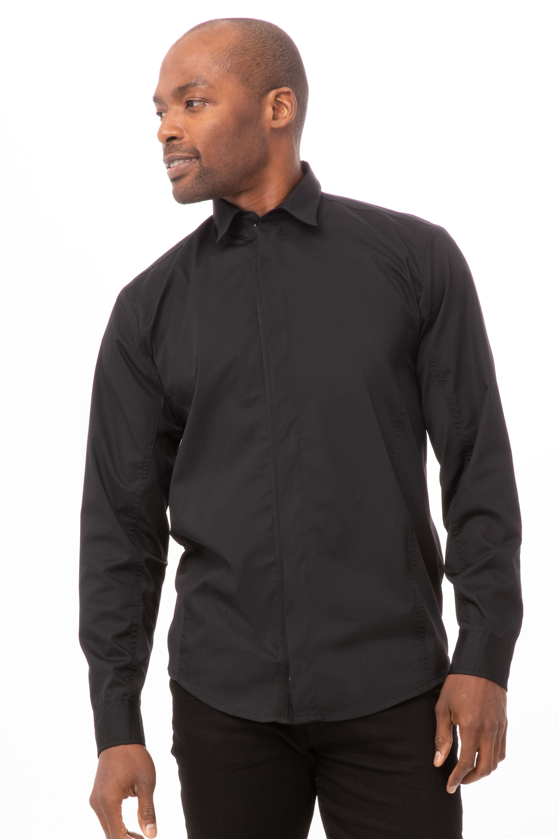 SHELBY Stretch-Herrenhemd Zip-Front 